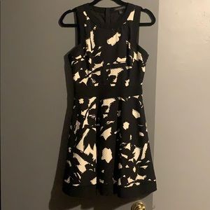 Black and white patterned dress